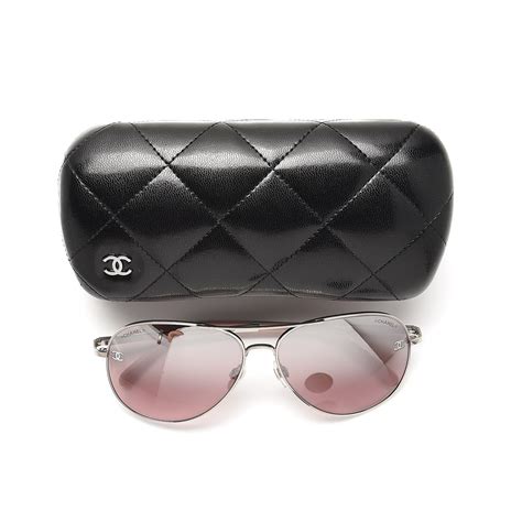 chanel pink pilot sunglasses|chanel sunglasses with clear sides.